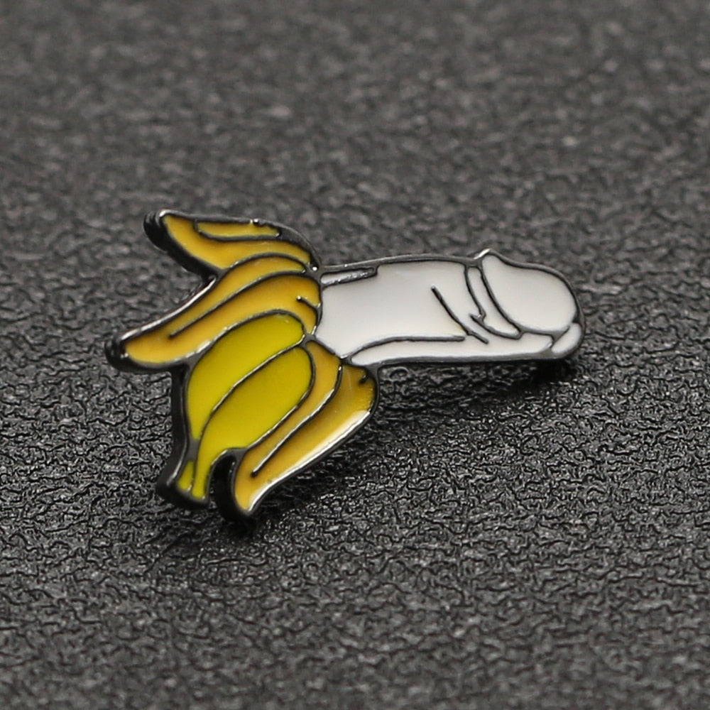 Penis Banana Brooch Pin Pee Pee Plushies™