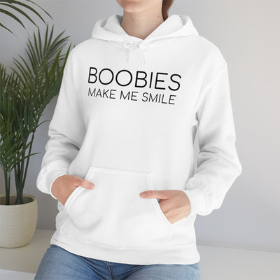 Boobies Make Me Smile Unisex Hooded Sweatshirt