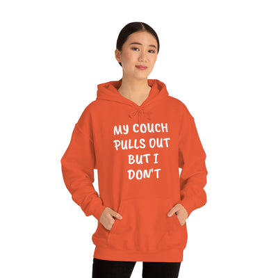 My Couch Pulls Out But I Don't Unisex Hooded Sweatshirt Printify