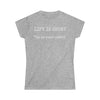 Life Is Short So Is Your Penis Women's Softstyle Tee