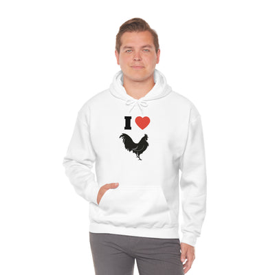 I Love Cock-erel Hooded Sweatshirt