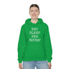 Eat Sleep Sex Repeat Unisex Hooded Sweatshirt Printify