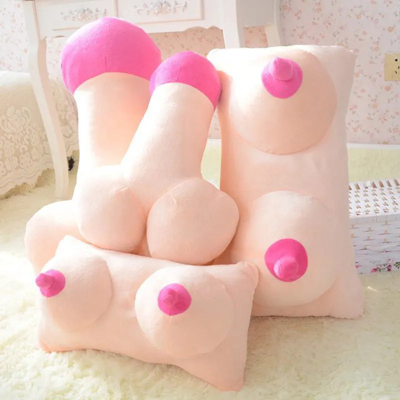 Boyfriend/Girlfriend Penis & Boob Plush Pillows