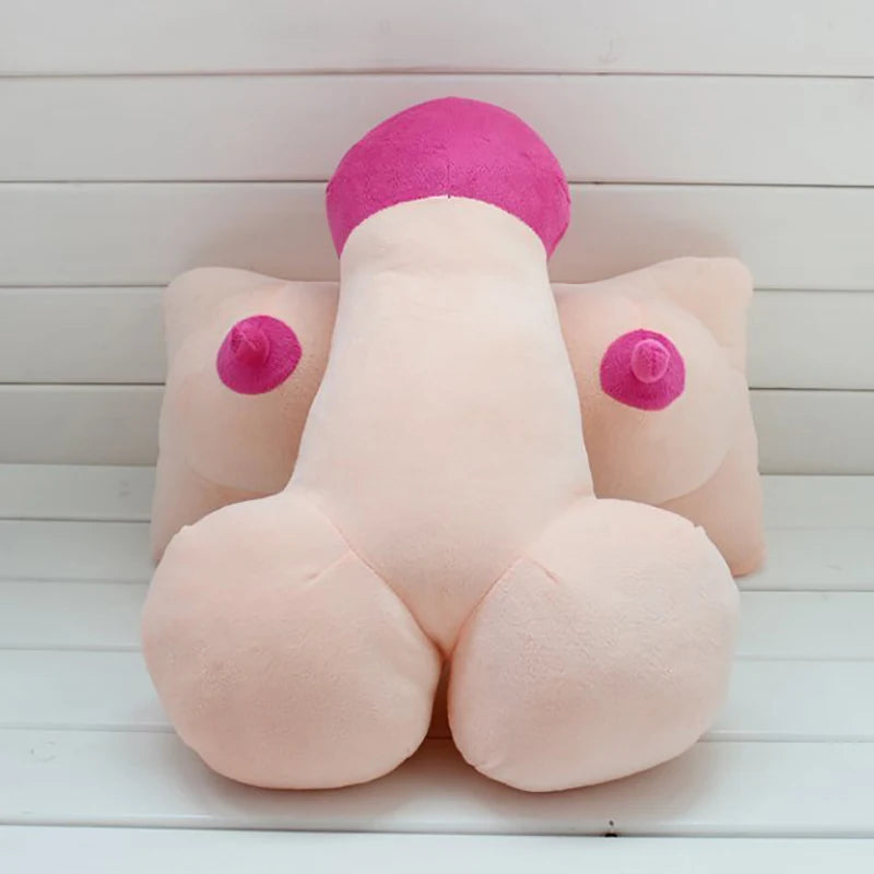 Boyfriend/Girlfriend Penis & Boob Plush Pillows - Penis Plushies Boyfriend/Girlfriend Penis & Boob Plush Pillows - Penis Plushies