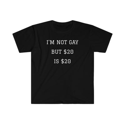 I'm Not Gay But $20 is $20 T Shirt Printify