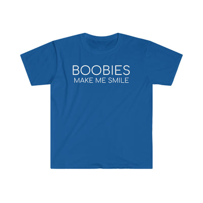 Boobies Make Me Smile T Shirt Printify