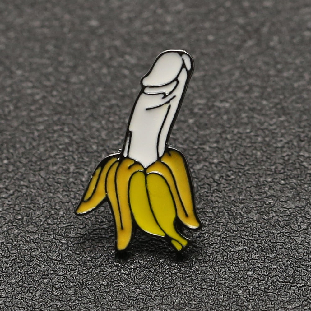 Penis Banana Brooch Pin Pee Pee Plushies™