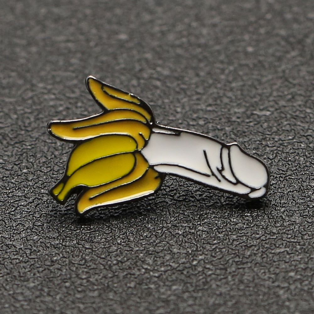 Penis Banana Brooch Pin Pee Pee Plushies™