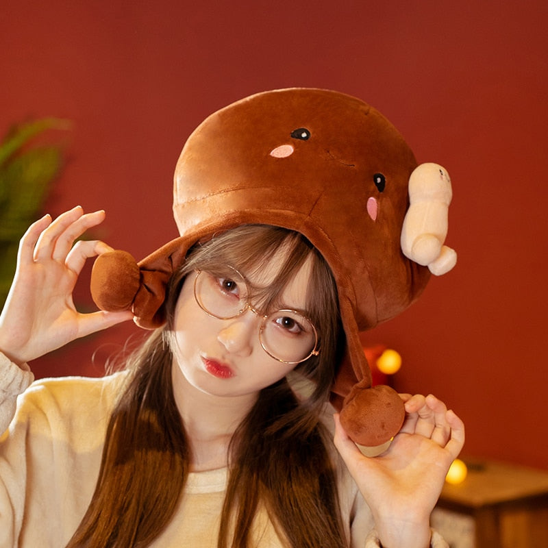 Creative New Funny Real Life Penis Hat Penis Plushies™